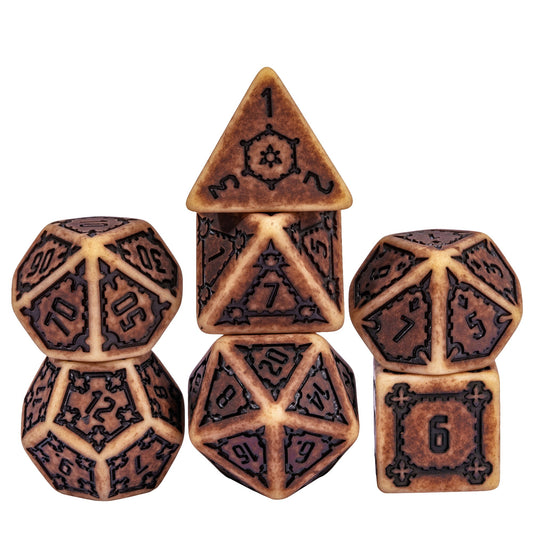 Sandy Elixir Chonk Dice Set with oversized polyhedral dice for DnD and DnD 5e