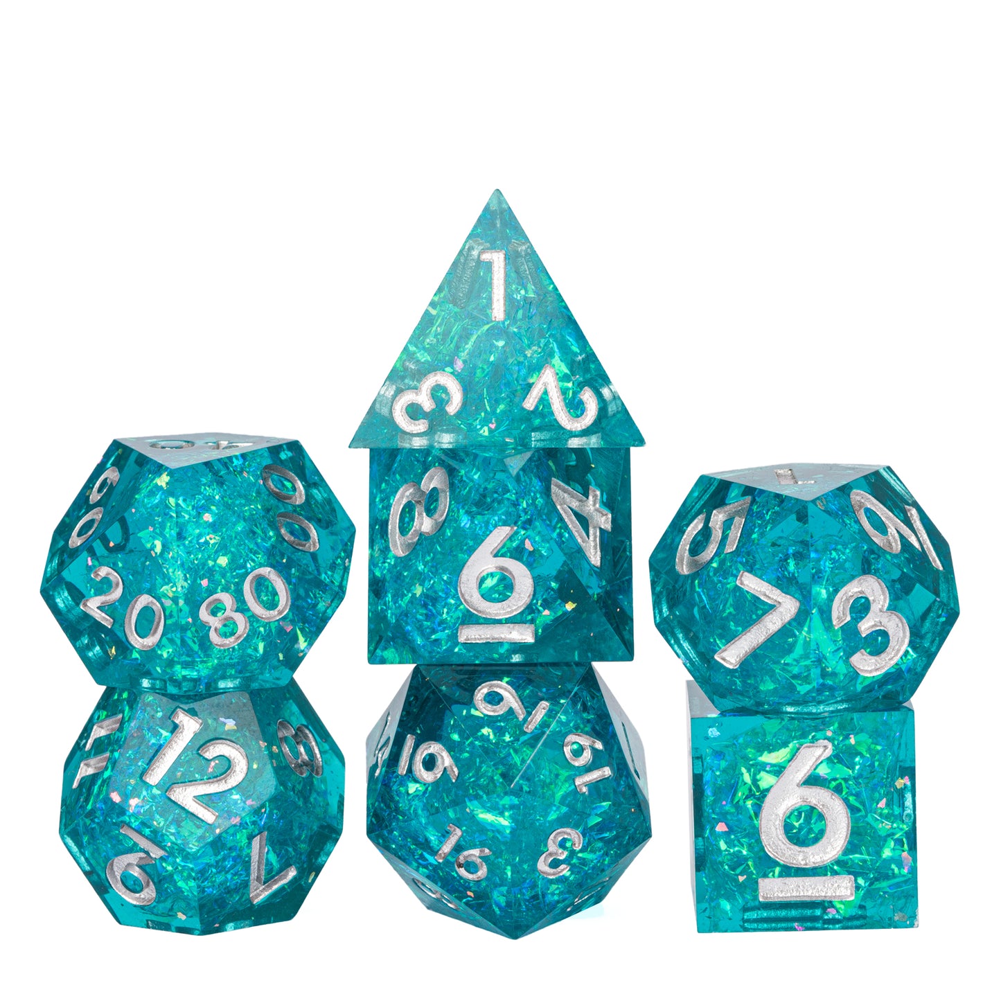 Icy Shard - Sharp Edge Dice Set