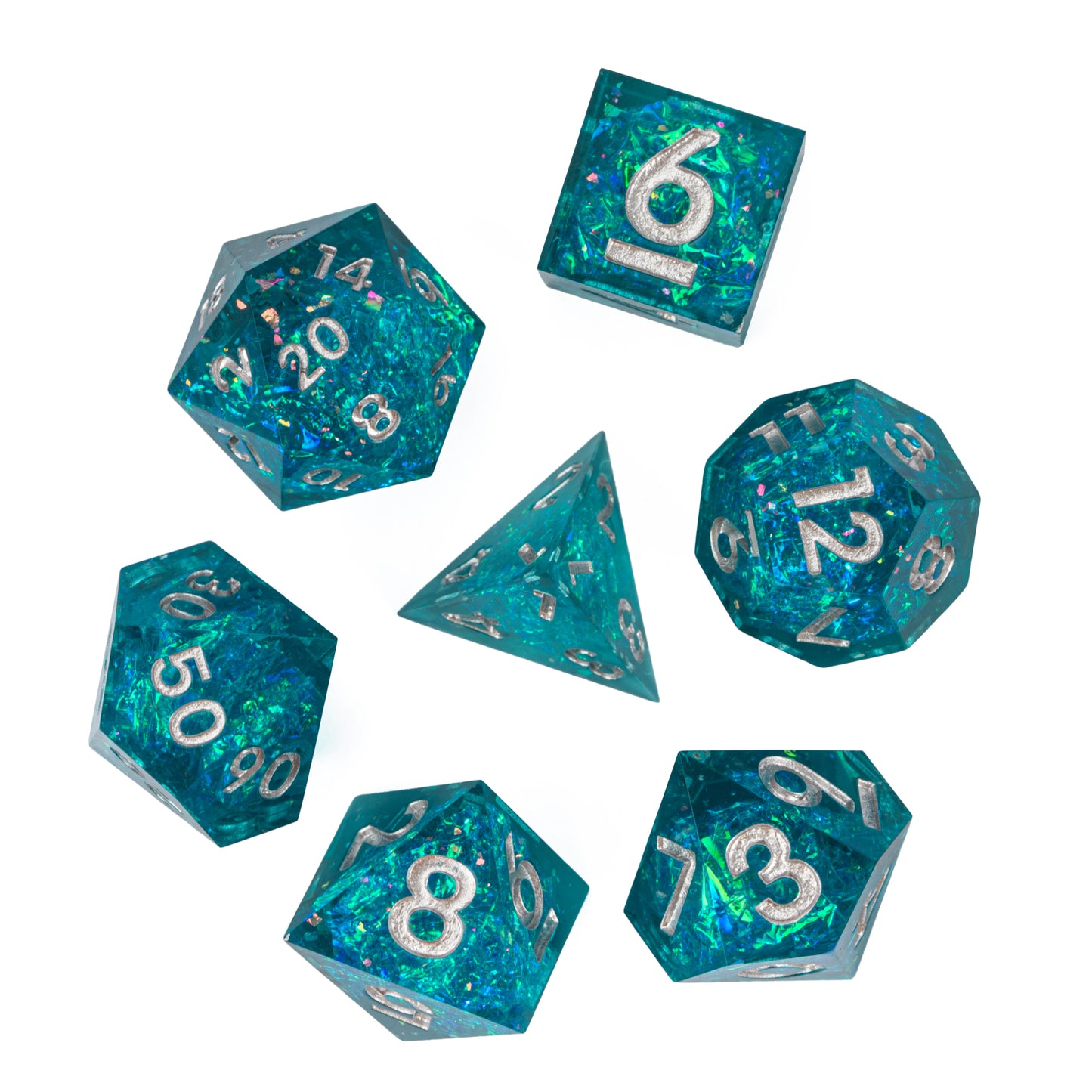 Icy Shard - Sharp Edge Dice Set