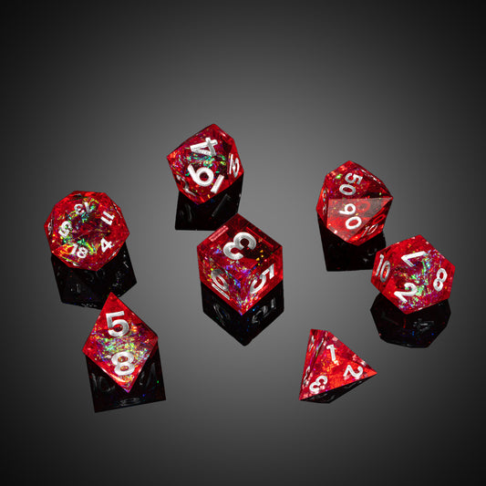 Chromatic Blood - Sharp Edge Dice Set