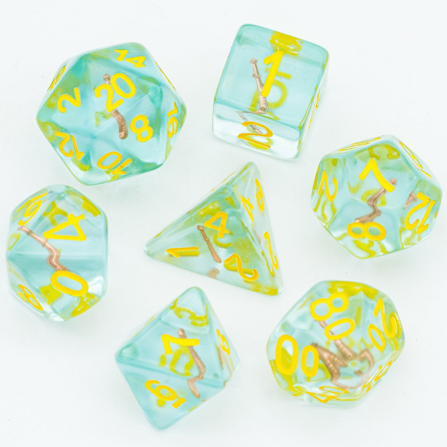 Light caster dnd dice set