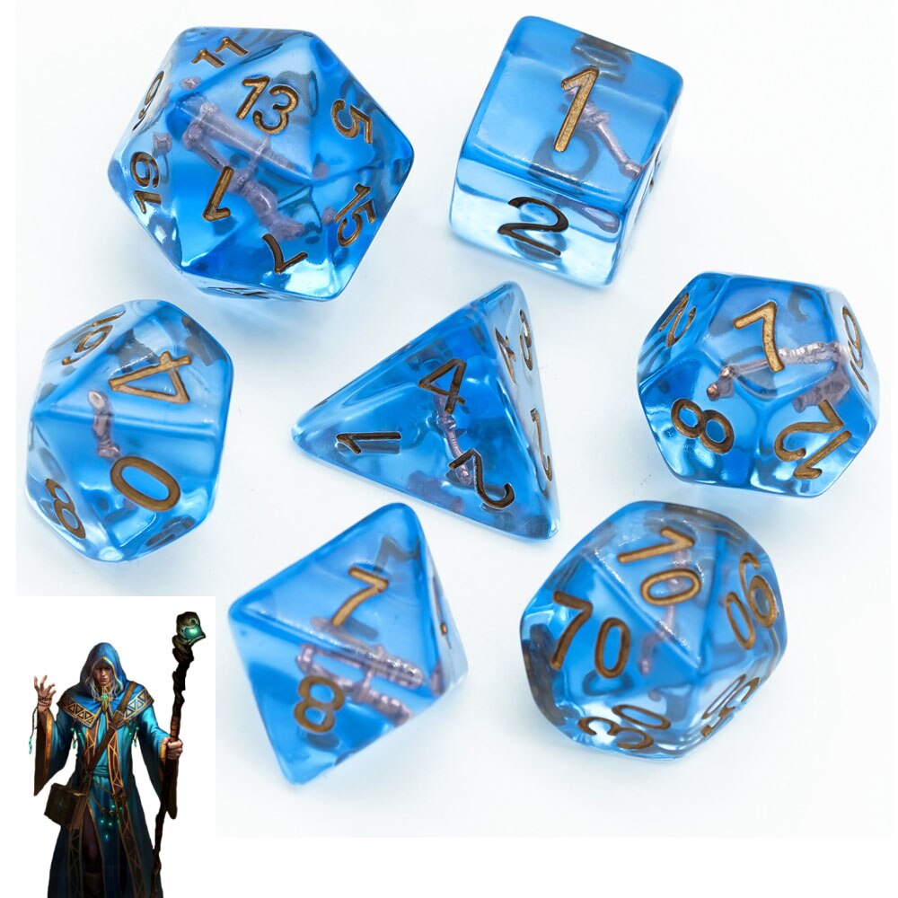 wizard dnd dice set