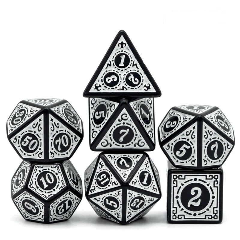 White runic wonder dice set