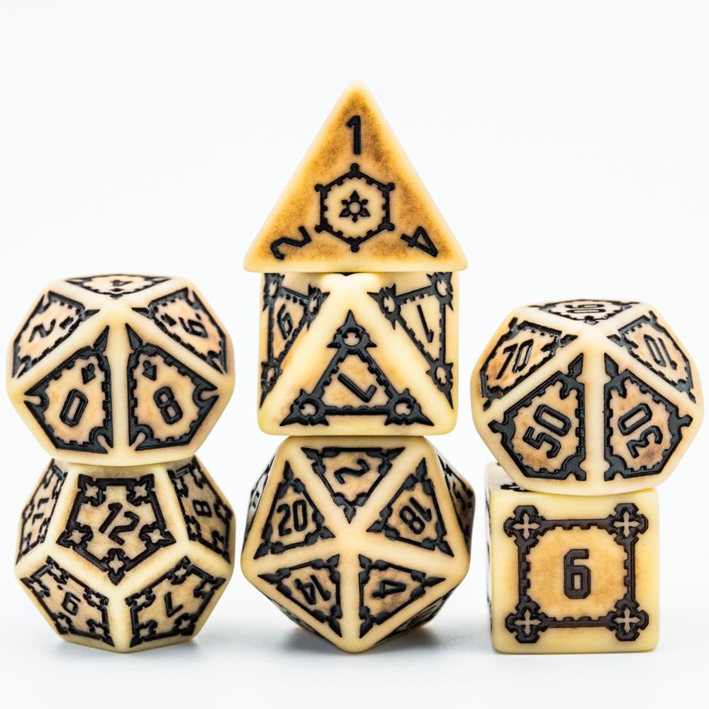 sandy elixir hige dice set, 7 pieces