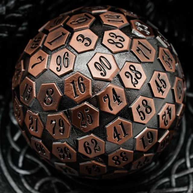 Ancient d100 - Metal Dice