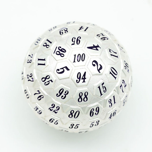 White easy to read d100