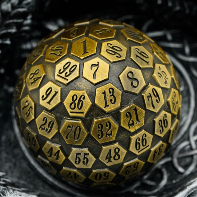 Ancient d100 - Metal Dice