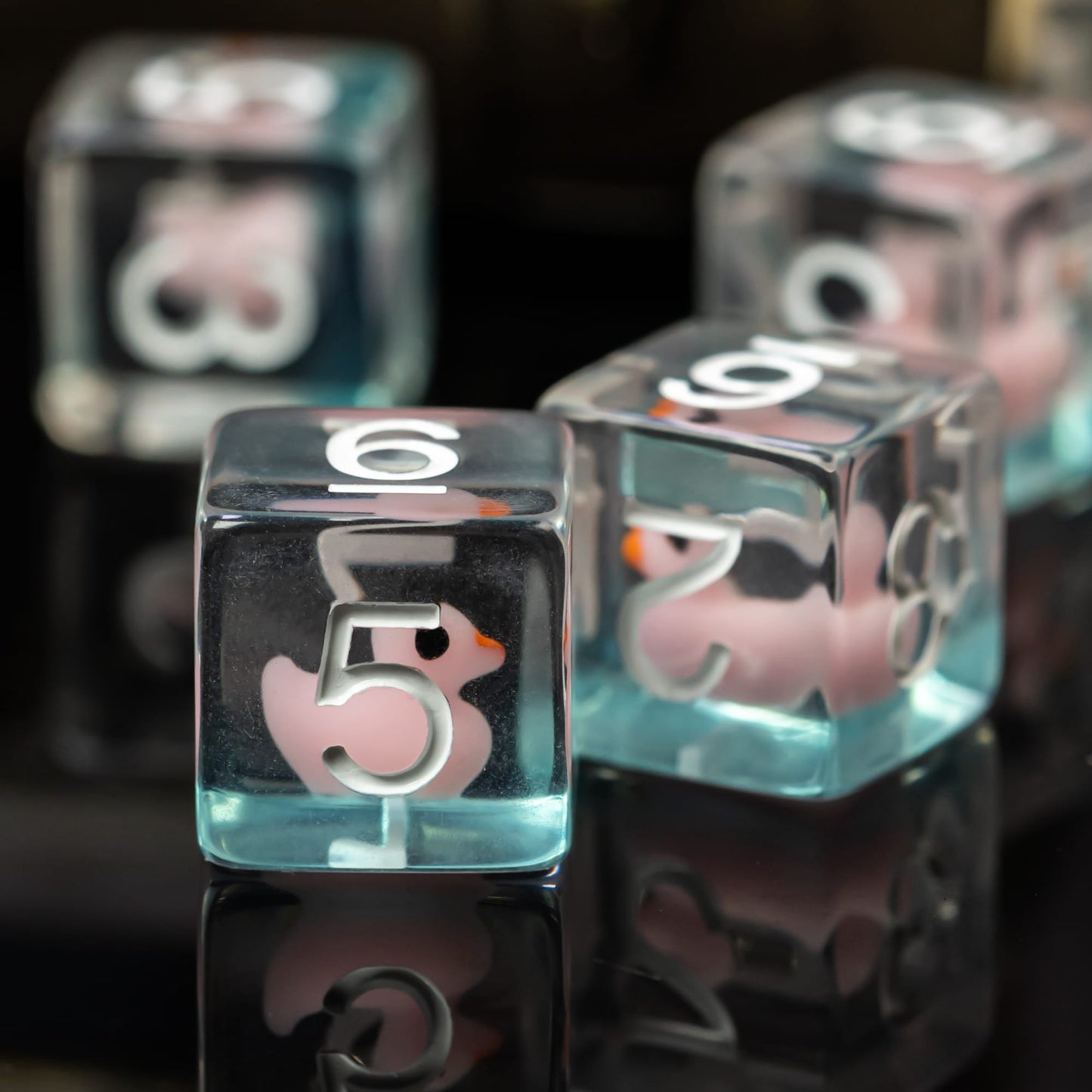 D6 Transparent Ducky - Dice Set